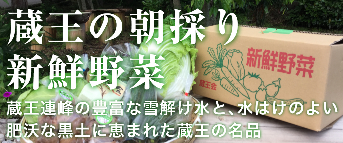 蔵王の朝採り新鮮野菜。う〜んと美味いがら食べでけらいん！！　ベネちゃんショップ出店者：ベネちゃん蔵王会 | ベネちゃんショップ ベネシード