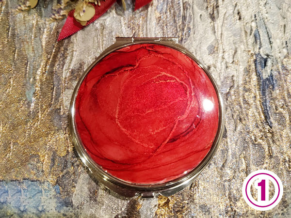 アルコールインクアート コンパクトミラー | ベネちゃんSHOP「全国の